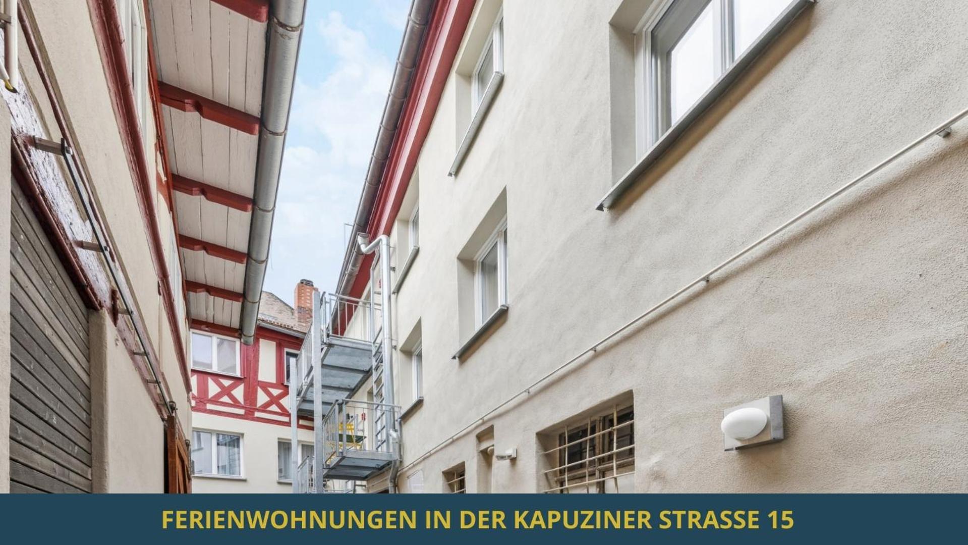 Neu Kapapart15 - 6 Schoene Fewos Mit Einbaukueche, Bad Und Balkon In Der Altstadt Auf Bambergs Insel Exterior photo